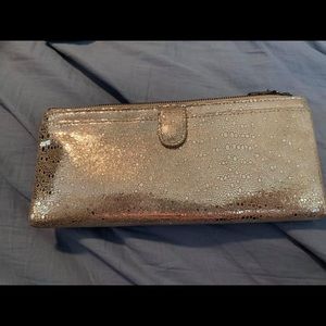 Silver hobo wallet